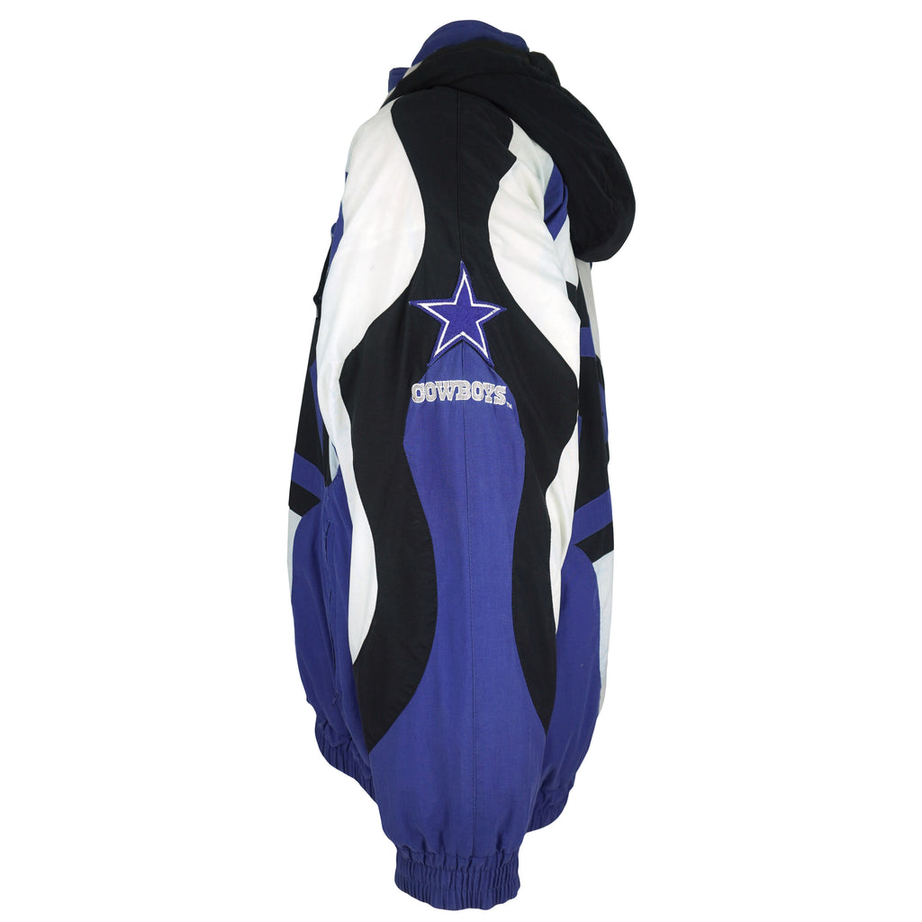 NFL (Apex One) - Dallas Cowboys Big Logo Puffer Jacket 1990s Medium Vintage Retro Football