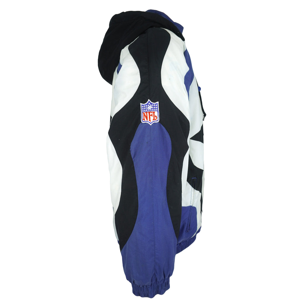 NFL (Apex One) - Dallas Cowboys Big Logo Puffer Jacket 1990s Medium Vintage Retro Football