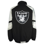 Starter (NFL) - Oakland Raiders Big Logo Puffer Jacket 1990s X-Large Vintage Retro Football