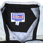 Starter (NFL) - Oakland Raiders Big Logo Puffer Jacket 1990s X-Large Vintage Retro Football