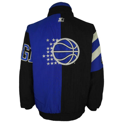 Starter (NBA) - Orlando Magic Zip & Button Up Puffer Jacket 1990s Large