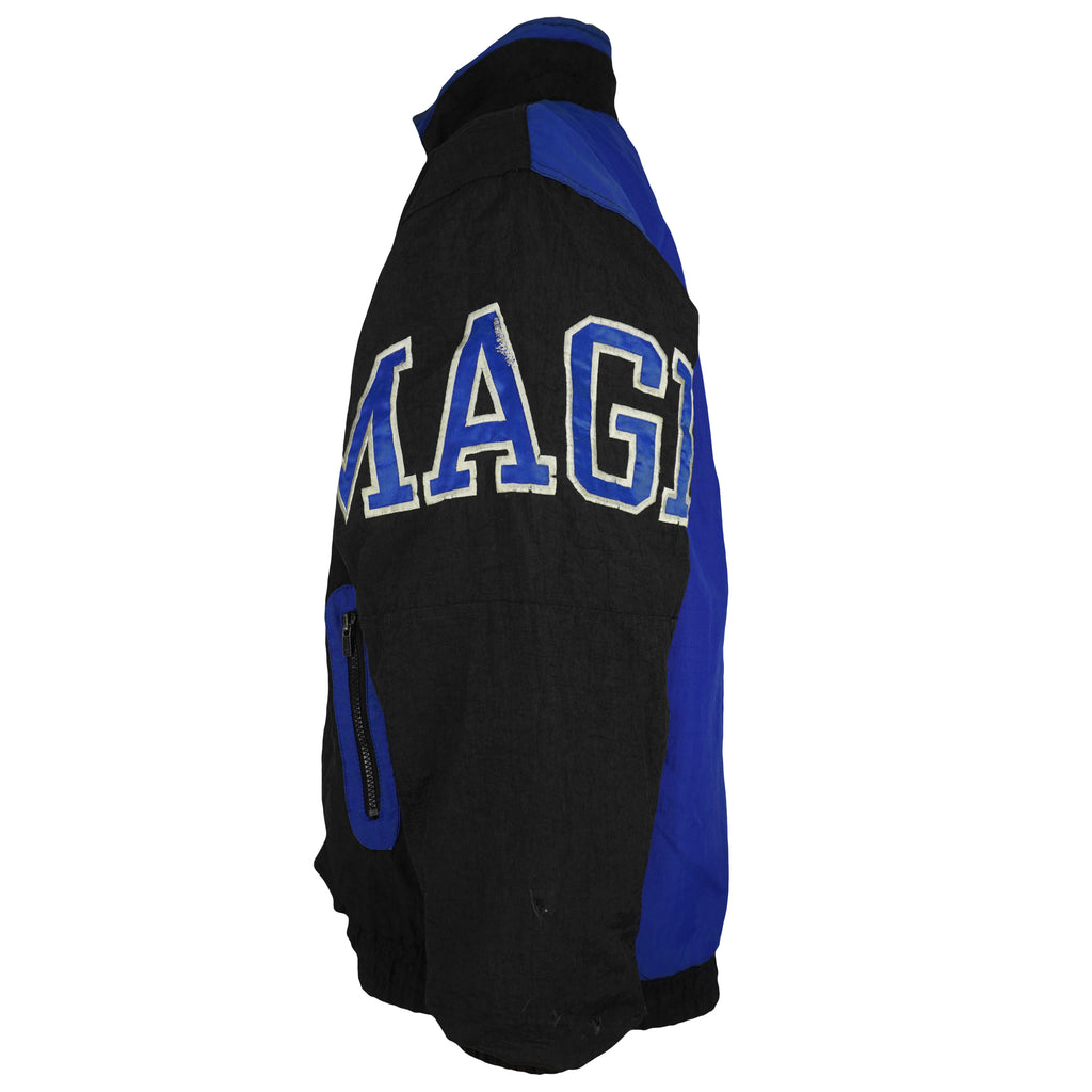 Starter (NBA) - Orlando Magic Zip & Button Up Puffer Jacket 1990s Medium Vintage Retro Basketball