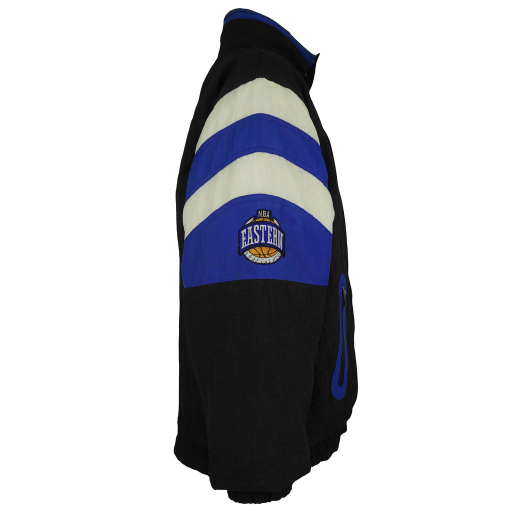Starter (NBA) - Orlando Magic Zip & Button Up Puffer Jacket 1990s Medium Vintage Retro Basketball