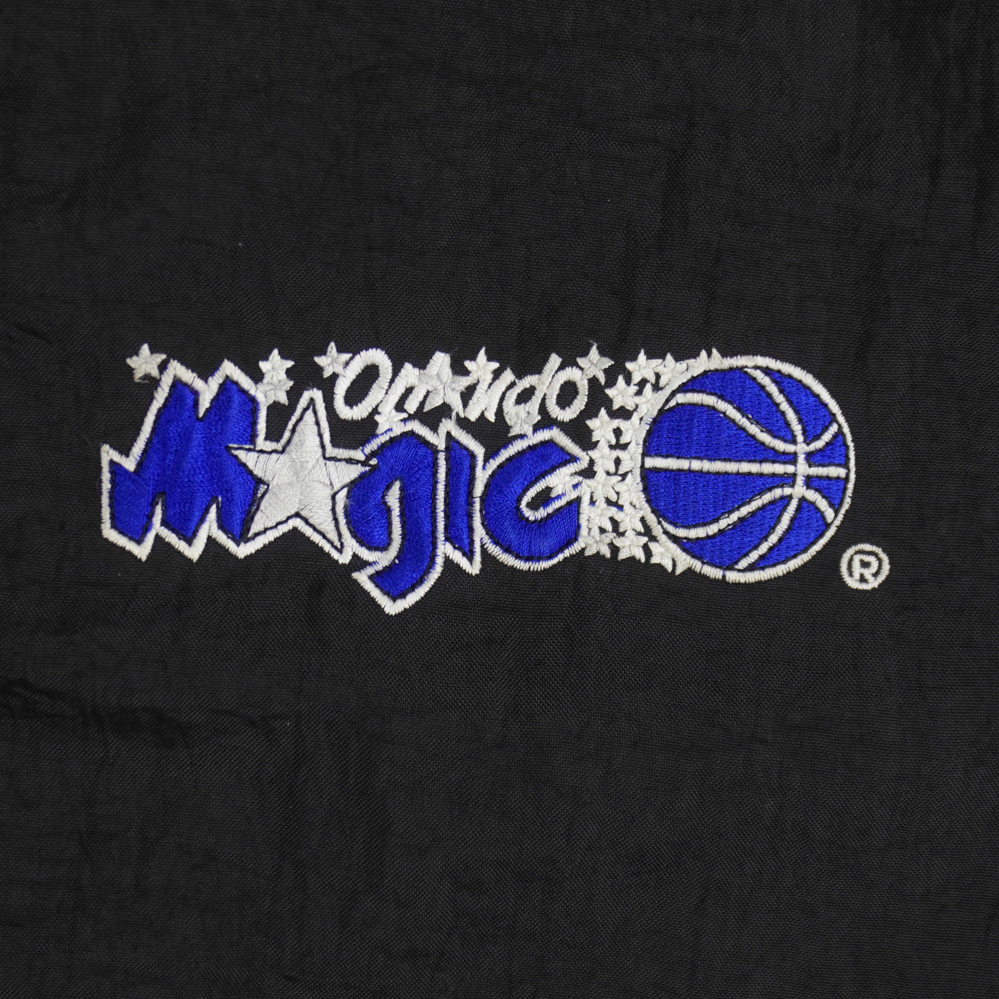 Starter (NBA) - Orlando Magic Zip & Button Up Puffer Jacket 1990s Medium Vintage Retro Basketball