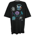 NBA (Color Works) - Charlotte Hornets Basketball Single Stitch T-Shirt 1990s 3X-Large Vintage Retro Basketball