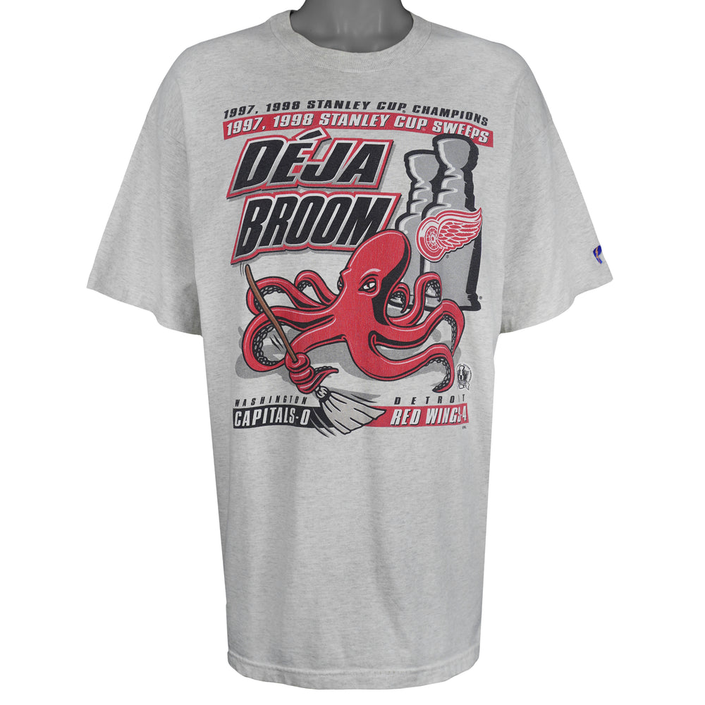 NHL (Pro Player) - Detroit Red Wings VS Washington Capitals Matchups T-Shirt 1998 XX-Large Vintage Retro Hockey