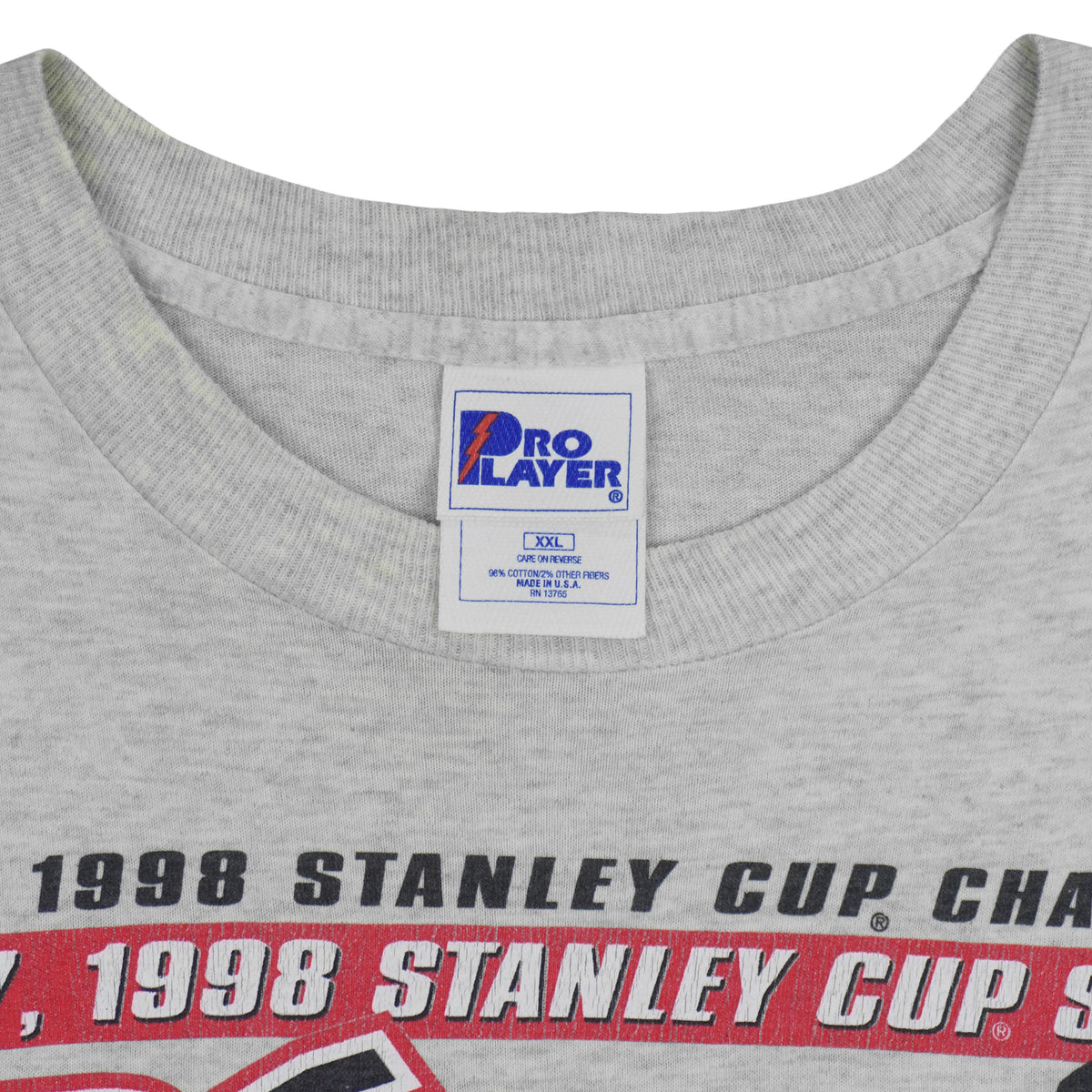 NHL (Pro Player) - Detroit Red Wings VS Washington Capitals Matchups T-Shirt 1998 XX-Large Vintage Retro Hockey