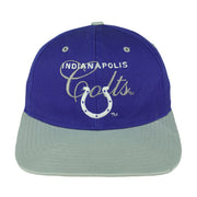 NFL (Drew Pearson) - Indianapolis Colts Embroidered Snapback Hat 1990s Vintage Retro Football