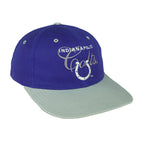 NFL (Drew Pearson) - Indianapolis Colts Embroidered Snapback Hat 1990s Vintage Retro Football