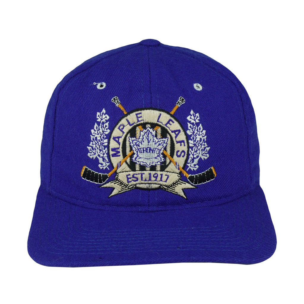 Starter (NHL) - Toronto Maple Leafs Snapback Hat 1990s OSFA Vintage Retro Hockey