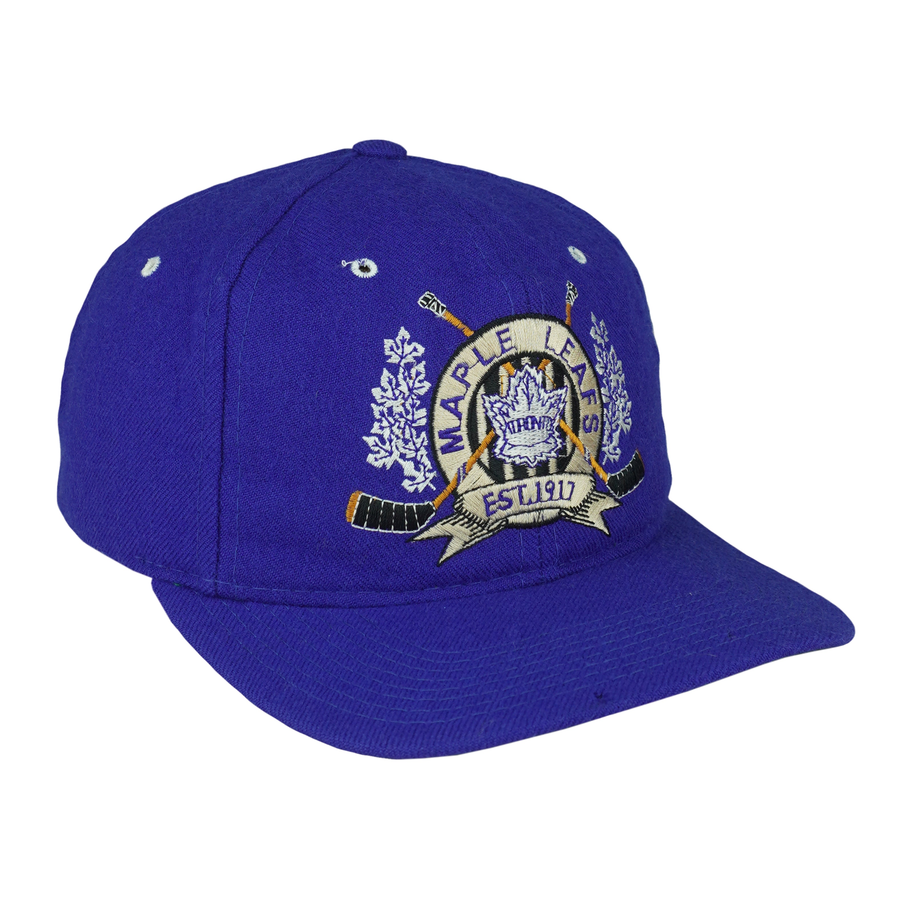Starter (NHL) - Toronto Maple Leafs Snapback Hat 1990s OSFA Vintage Retro Hockey