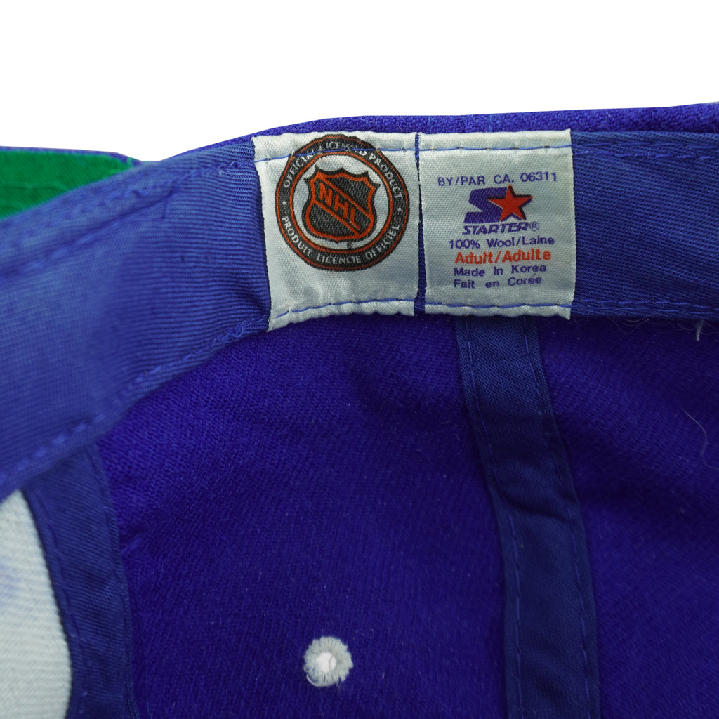 Starter (NHL) - Toronto Maple Leafs Snapback Hat 1990s OSFA Vintage Retro Hockey