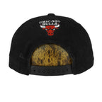 NBA (Sports Specialties) - Black & Red Chicago Bulls Snapback Hat 1990s OSFA Vintage Retro Basketball