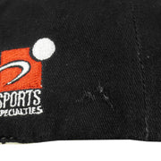 NBA (Sports Specialties) - Black & Red Chicago Bulls Snapback Hat 1990s OSFA Vintage Retro Basketball