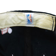 NBA (Sports Specialties) - Black & Red Chicago Bulls Snapback Hat 1990s OSFA Vintage Retro Basketball