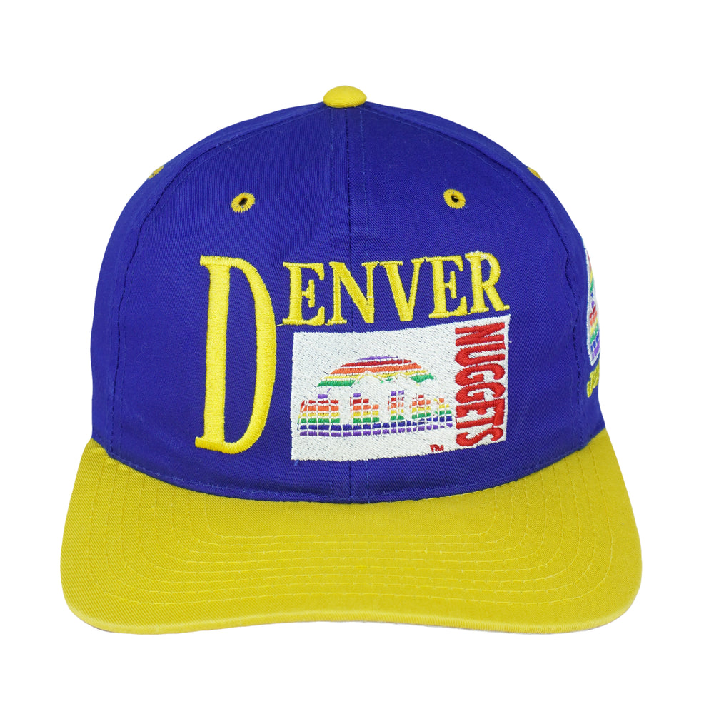 NBA - Denver Nuggets Embroidered Snapback Hat 1990s OSFA Vintage Retro Basketball