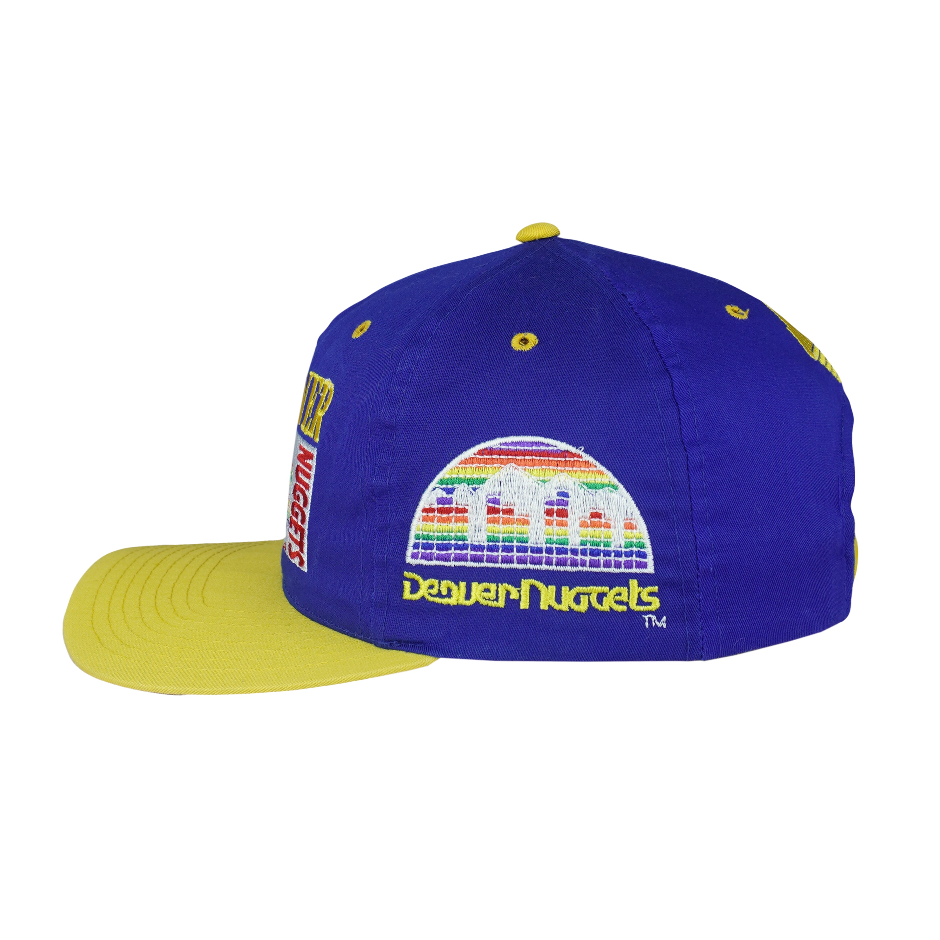 NBA - Denver Nuggets Embroidered Snapback Hat 1990s OSFA Vintage Retro Basketball
