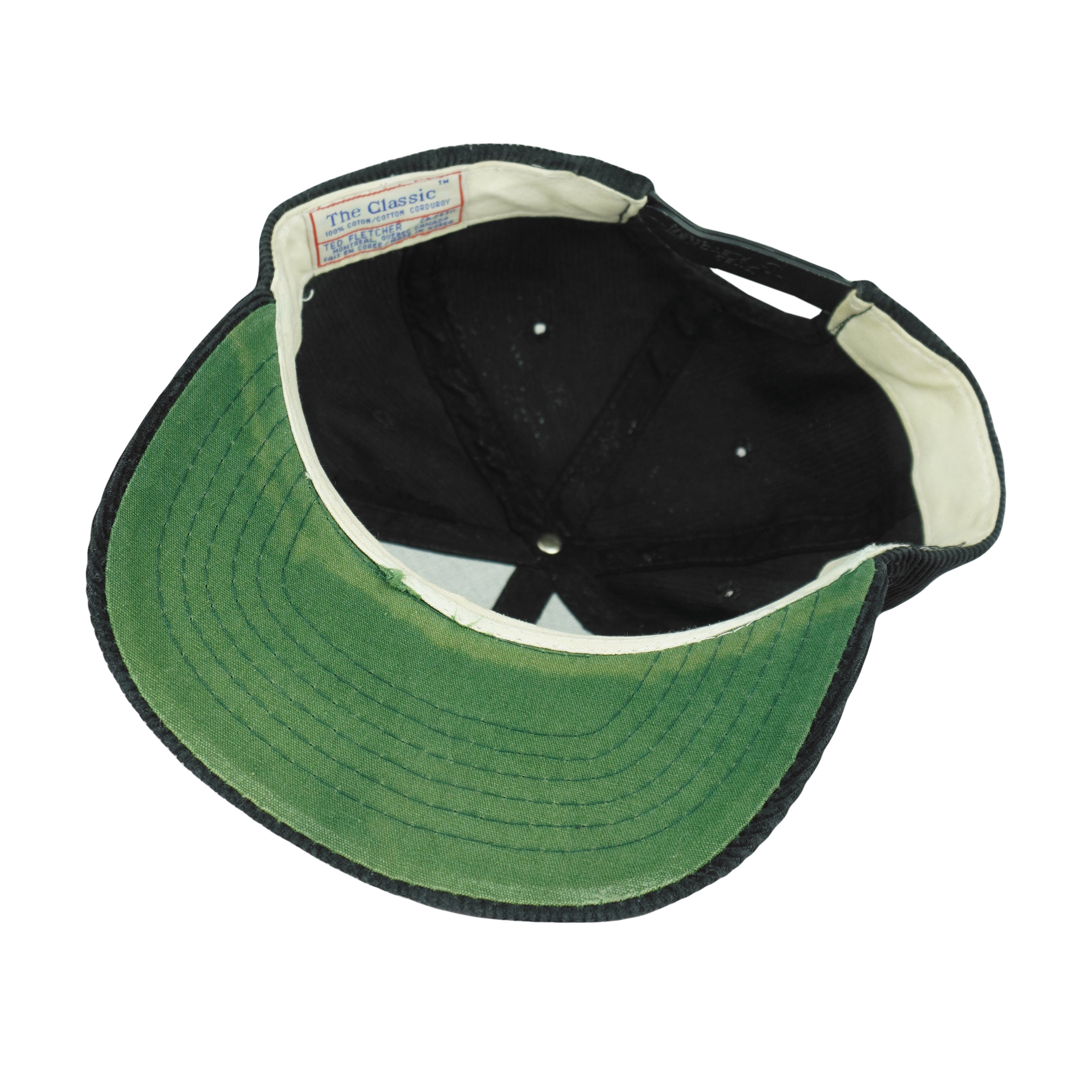 NBA (The Classic) - Miami Heat Corduroy Snapback Hat 1990s OSFA Vintage Retro Basketball