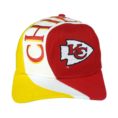 NFL (Eastport) - Kansas City Chiefs Embroidered Snapback Hat 1990s OSFA
