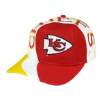 NFL (Eastport) - Kansas City Chiefs Embroidered Snapback Hat 1990s OSFA Vintage Retro Football