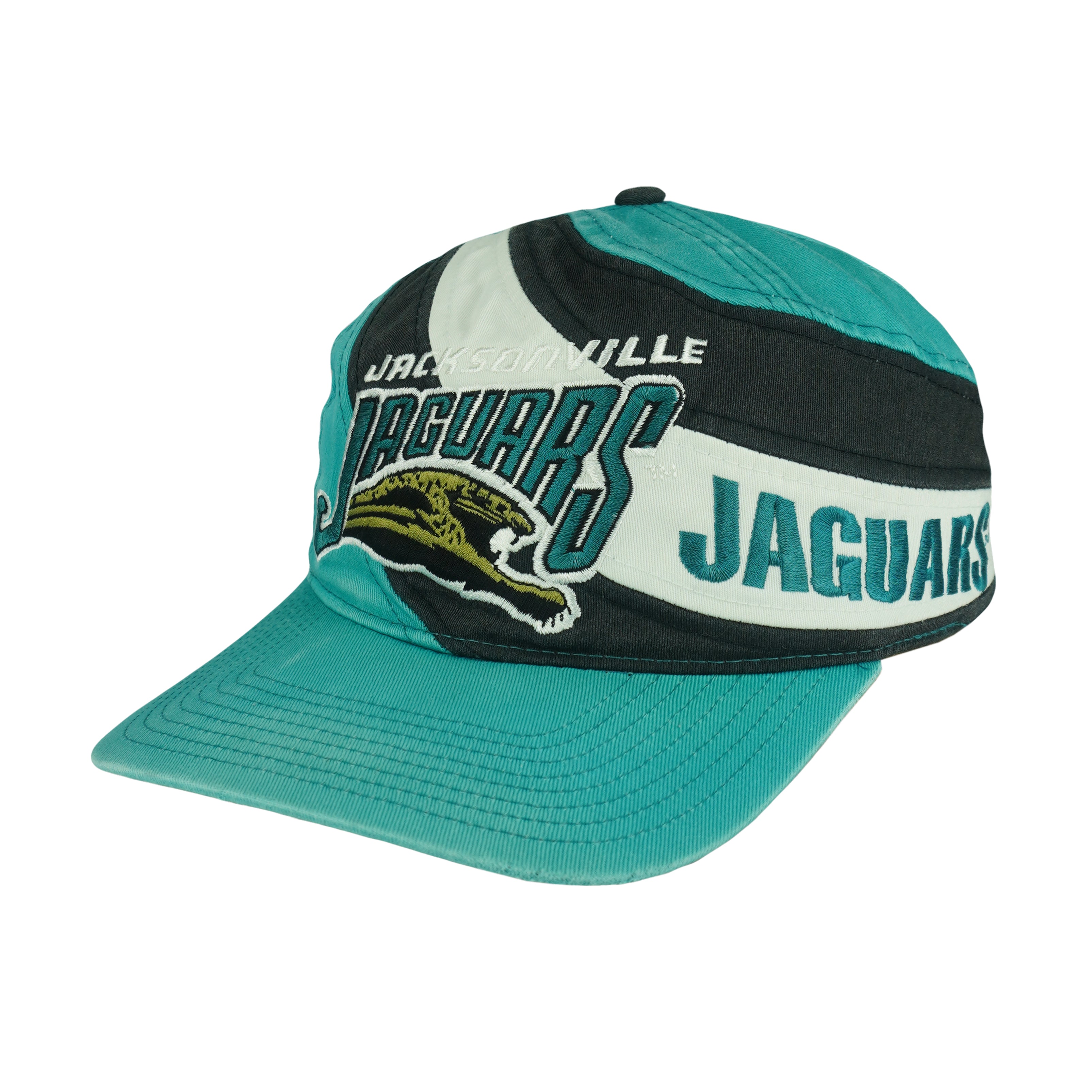 NFL (Eastport) - Jacksonville Jaguars Snapback Hat 1990s OSFA Vintage Retro Football