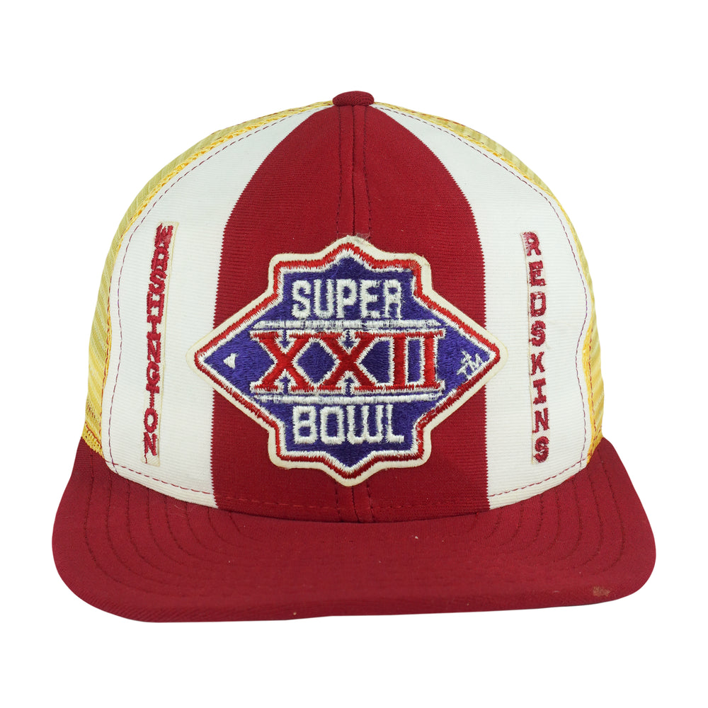 NFL (AJD) - Washington Redskins Super Bowl Champions Trucker Hat 1990s OSFA Vintage Retro Football
