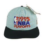 NBA (AJD) - Denver Nuggets NBA Playoff Deadstock Strap Back Hat 1995 OSFA
