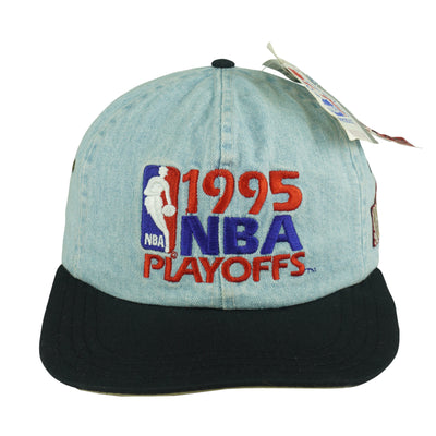 NBA (AJD) - Denver Nuggets NBA Playoff Deadstock Strap Back Hat 1995 OSFA