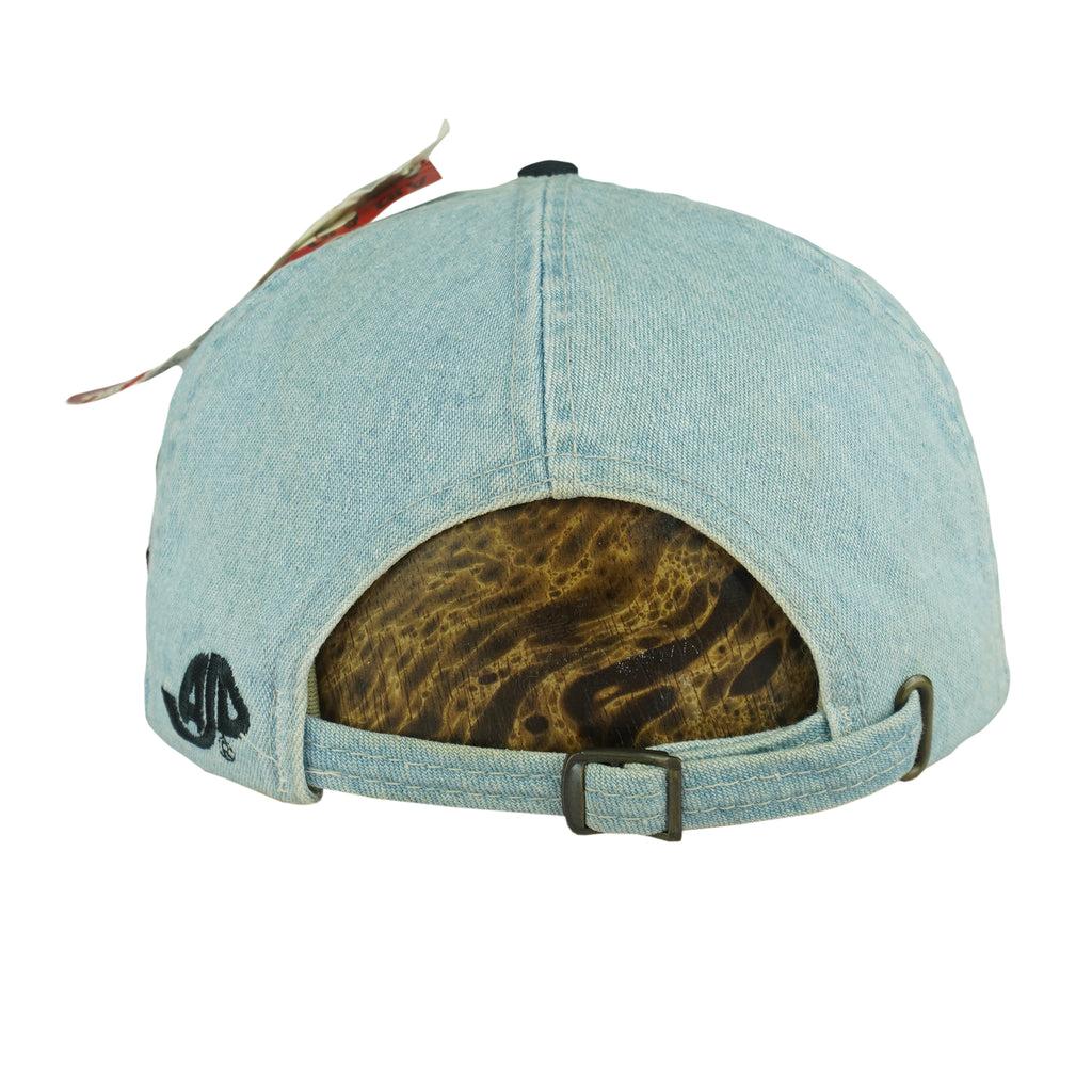 NBA (AJD) - Denver Nuggets NBA Playoff Deadstock Strapback Hat 1995 OSFA Vintage Retro Basketball