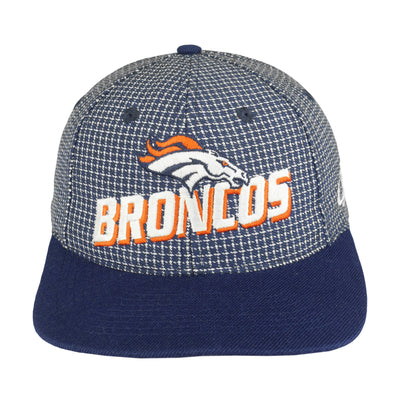NFL (Logo Athletic) - Denver Broncos Plaid Strap back Hat 1990s OSFA