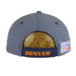 NFL (Logo Athletic) - Denver Broncos Plaid Strapback Hat 1990s OSFA Vintage Retro Football