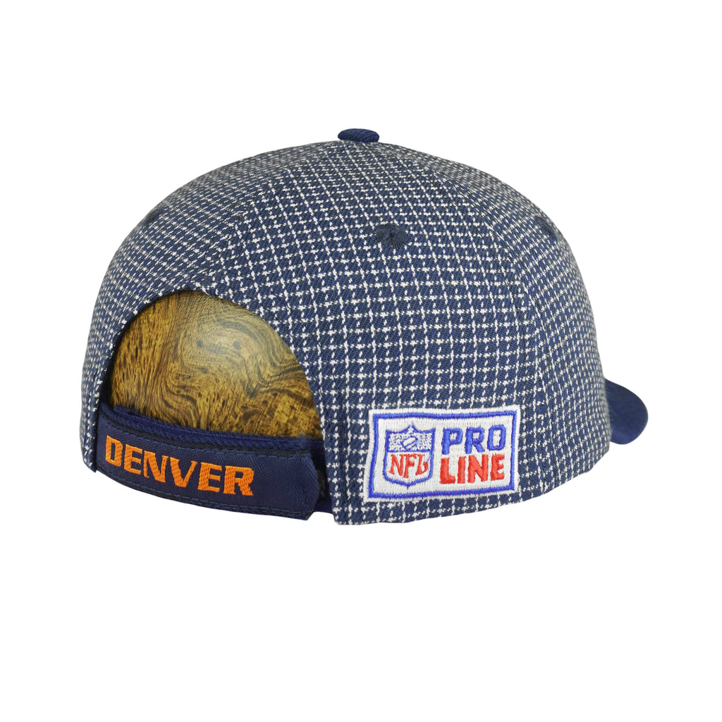 NFL (Logo Athletic) - Denver Broncos Plaid Strapback Hat 1990s OSFA Vintage Retro Football