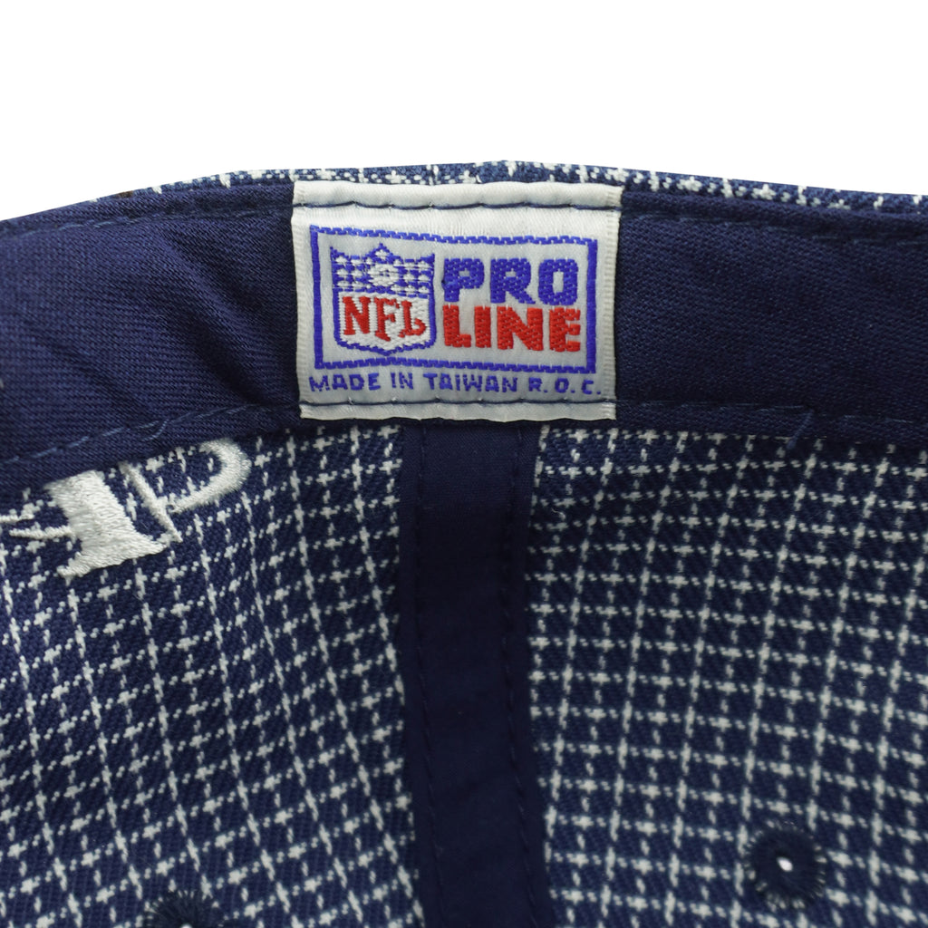 NFL (Logo Athletic) - Denver Broncos Plaid Strapback Hat 1990s OSFA Vintage Retro Football