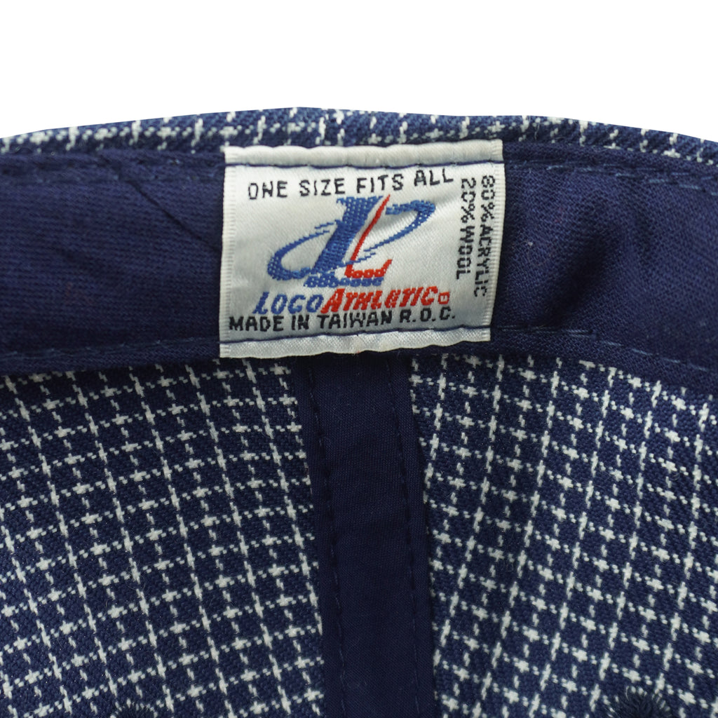 NFL (Logo Athletic) - Denver Broncos Plaid Strapback Hat 1990s OSFA Vintage Retro Football