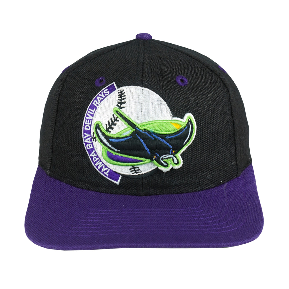 MLB (The Game) - Tampa Bay Devil Rays Embroidered Snapback Hat 1990s OSFA Vintage Retro Baseball