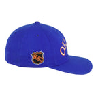 NHL (Sports Specialties) - Edmonton Oilers Big Logo Fitted Hat 1990s OSFA Vintage Retro Hockey
