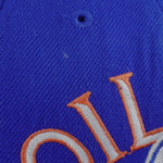 NHL (Sports Specialties) - Edmonton Oilers Big Logo Fitted Hat 1990s OSFA Vintage Retro Hockey