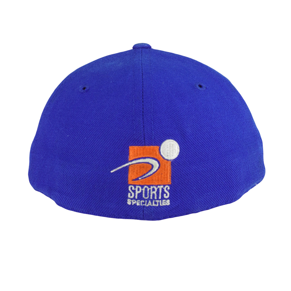 NHL (Sports Specialties) - Edmonton Oilers Big Logo Fitted Hat 1990s OSFA Vintage Retro Hockey