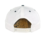 Plain white rear of the Titans hat with a white snapback closure