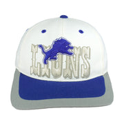 NFL (Annco) - Detroit Lions Embroidered Strapback Hat 1990s OSFA Vintage Retro Football