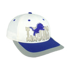NFL (Annco) - Detroit Lions Embroidered Strapback Hat 1990s OSFA Vintage Retro Football