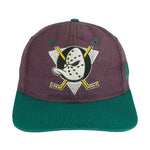 NHL (Competitor) - Anaheim Mighty Ducks Snapback Hat 1990s OSFA