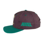 NHL (Competitor) - Anaheim Mighty Ducks Snapback Hat 1990s OSFA Vintage Retro Hockey