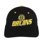 NHL (Logo Athletic) - Boston Bruins Embroidered Snapback Hat 1990s OSFA Vintage Retro Hockey