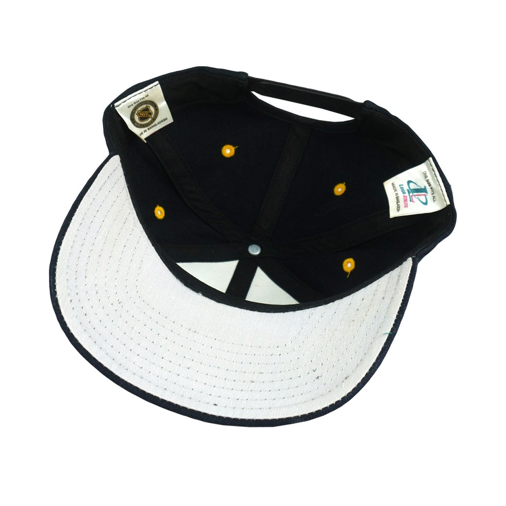 NHL (Logo Athletic) - Boston Bruins Embroidered Snapback Hat 1990s OSFA Vintage Retro Hockey