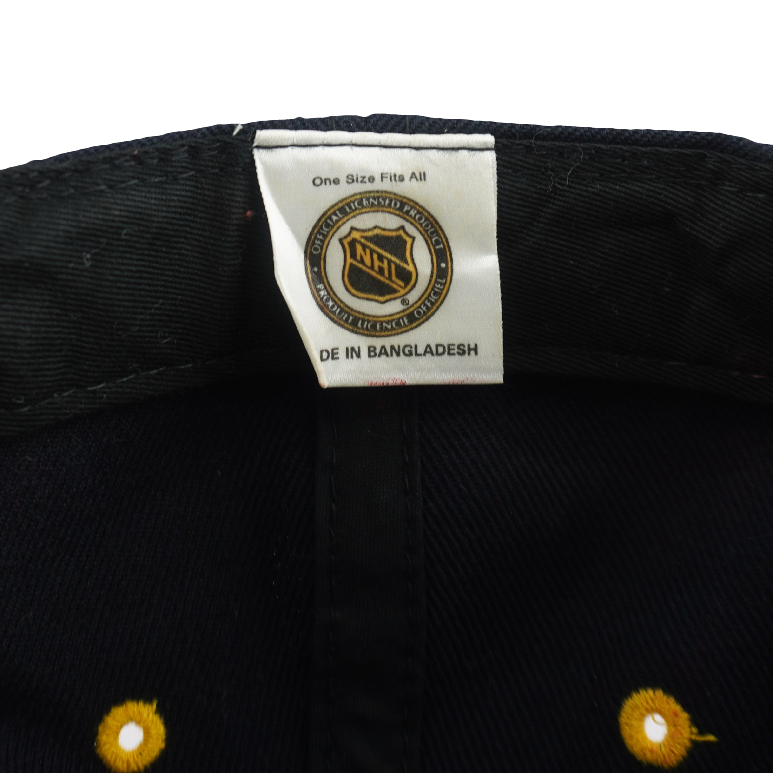 NHL (Logo Athletic) - Boston Bruins Embroidered Snapback Hat 1990s OSFA Vintage Retro Hockey