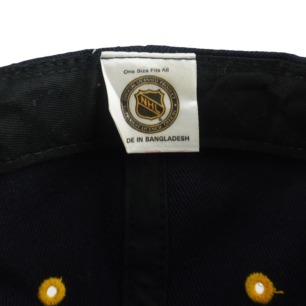 NHL (Logo Athletic) - Boston Bruins Embroidered Snapback Hat 1990s OSFA Vintage Retro Hockey