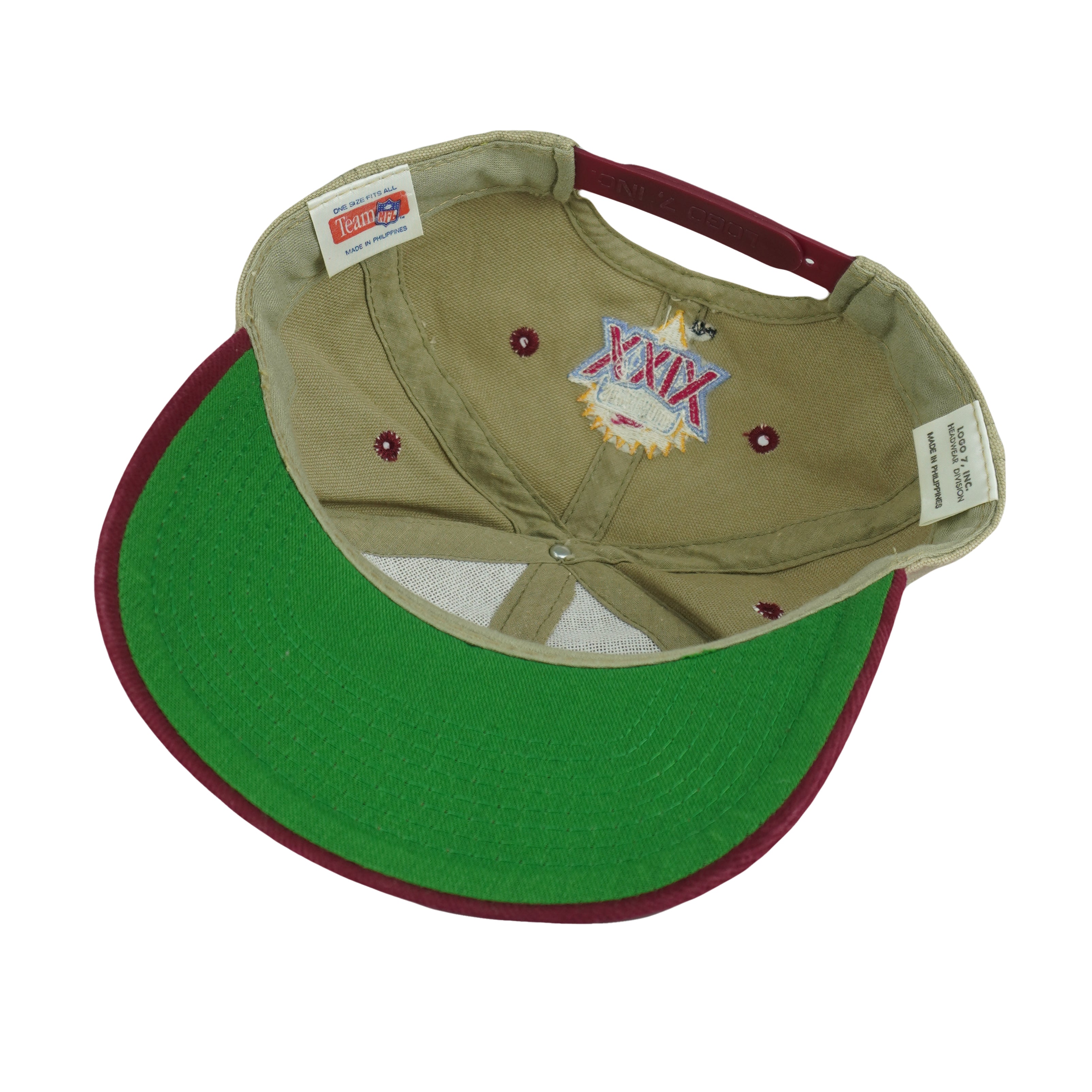 NFL (Logo 7) - San Francisco 49ers Super Bowl Champions Snapback Hat 1995 OSFA Vintage Retro Football