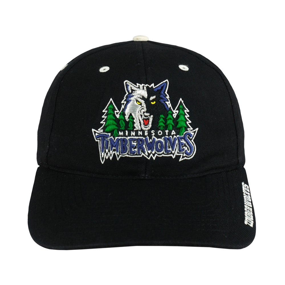 NBA (Twins Enterprise) - Minnesota Timberwolves Strapback Hat 1990s OSFA Vintage Retro Basketball