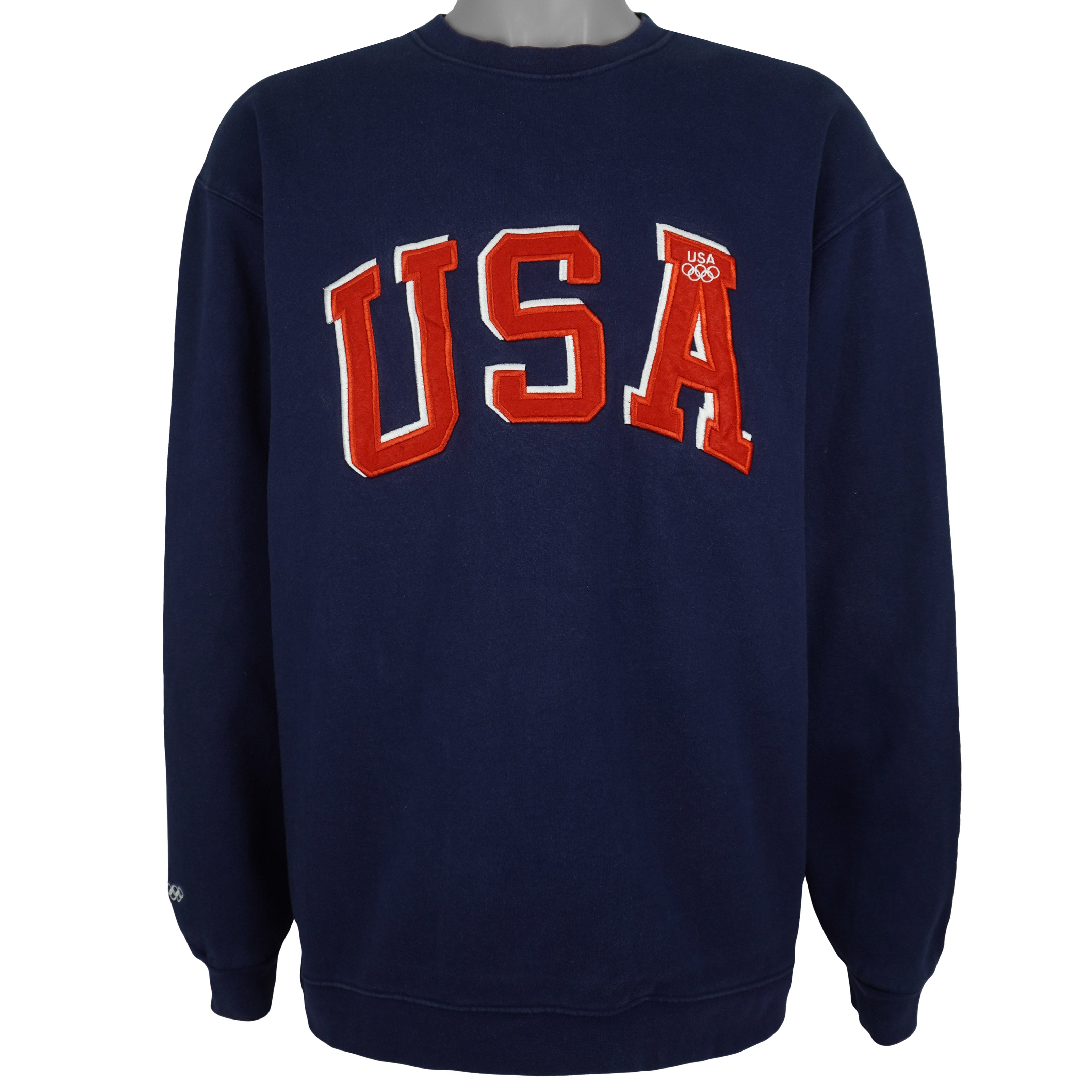 Vintage - USA Olympic Games Embroidered Sweatshirt 1990s X-Large Vintage Retro